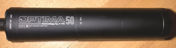 Schalldämpfer A-TEC Optima 50 Kaliber .30 Gewinde 5/8"-24