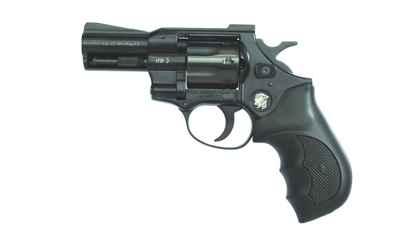 Weihrauch Revolver Modell HW3 mit 2 3/4" Lauf 8-Schuss. Kaliber .22lr (.22lfB) brüniert
