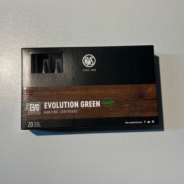 RWS Evolution Green 6,5x57R 6,0 g / 93 grs, 20 Stück *Bleifrei*
